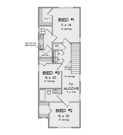 Second Floor for House Plan #4848-00577