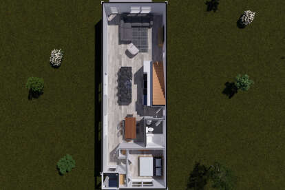 Overhead First Floor for House Plan #4848-00577