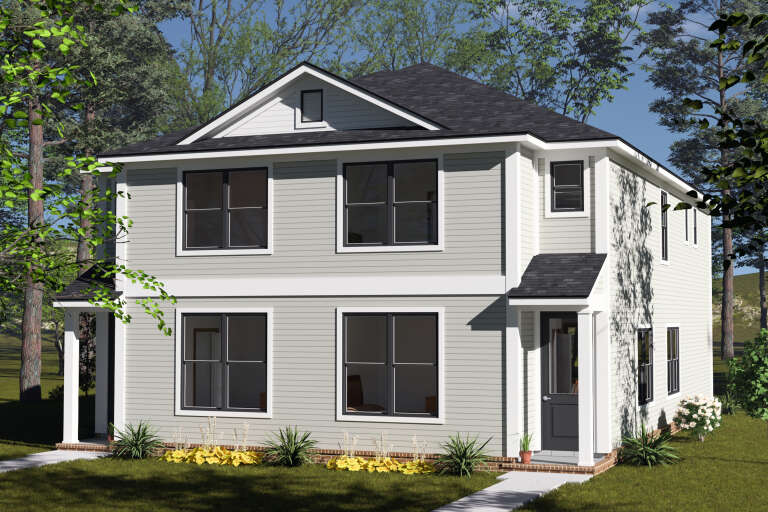 House Plan House Plan #35128 Angled Front Elevation