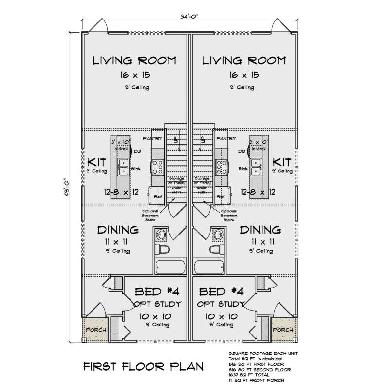 House Plan House Plan #35128 Drawing 1