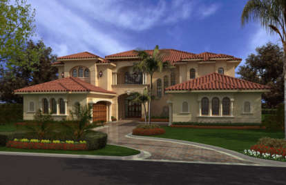 Florida House Plan #168-00085 Elevation Photo