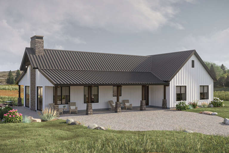 House Plan House Plan #35130 Angled Right Elevation