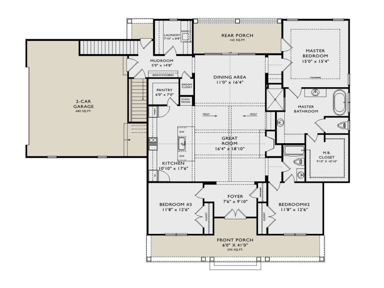 House Plan House Plan #35132 Drawing 1