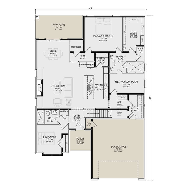 House Plan House Plan #35135 Drawing 1