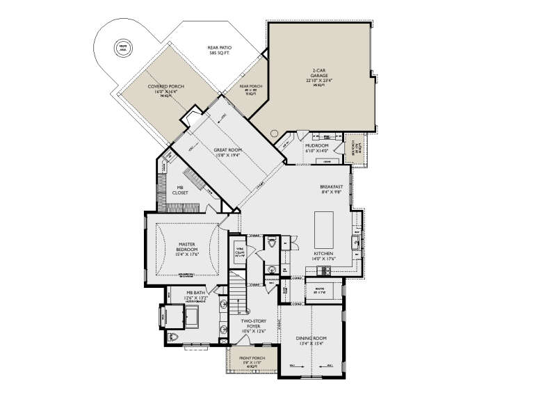 House Plan House Plan #35137 Drawing 1