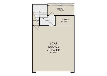 Garage Floor for House Plan #957-00129