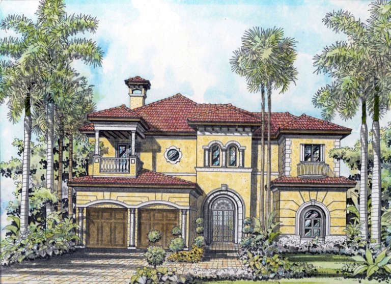Mediterranean House Plan #168-00086 Elevation Photo