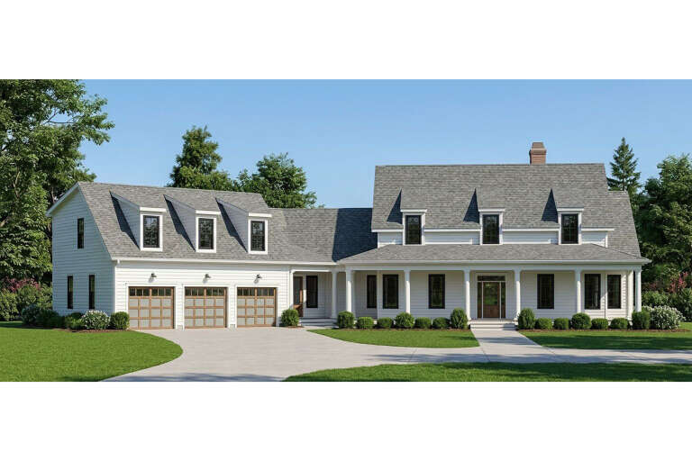 House Plan House Plan #35140 Angled Front Elevation