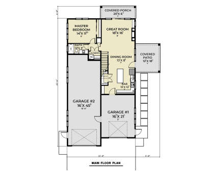 Main Floor  for House Plan #2464-00224