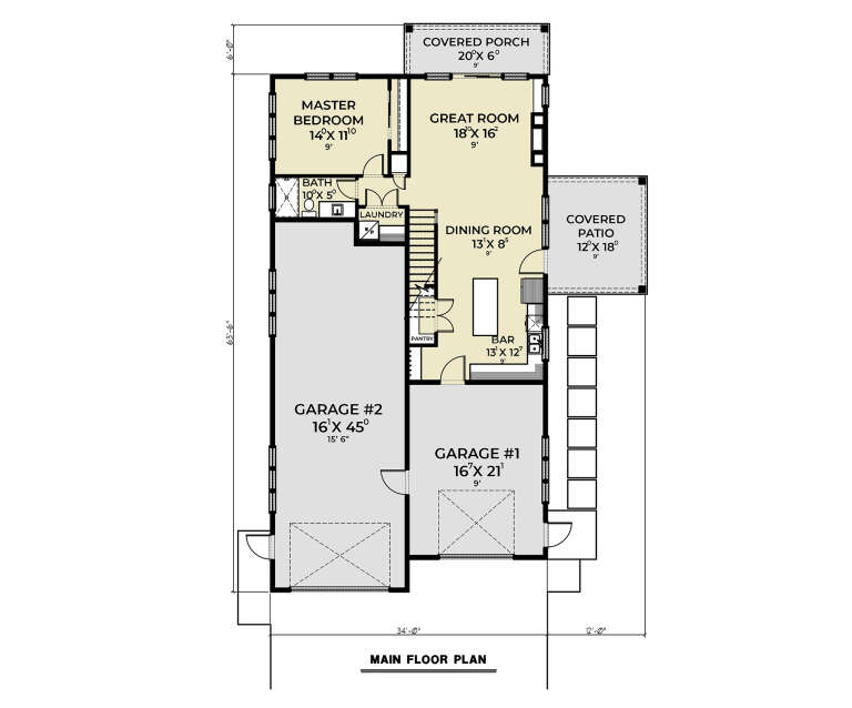 House Plan House Plan #35142 Drawing 1