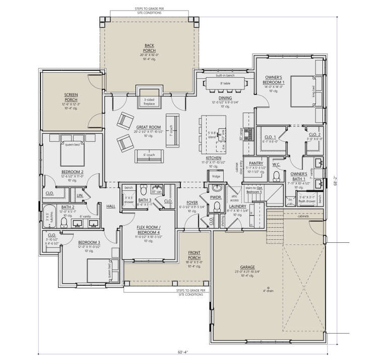 House Plan House Plan #35146 Drawing 1