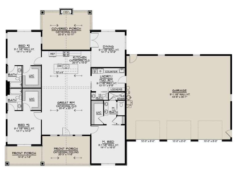 House Plan House Plan #35147 Drawing 1