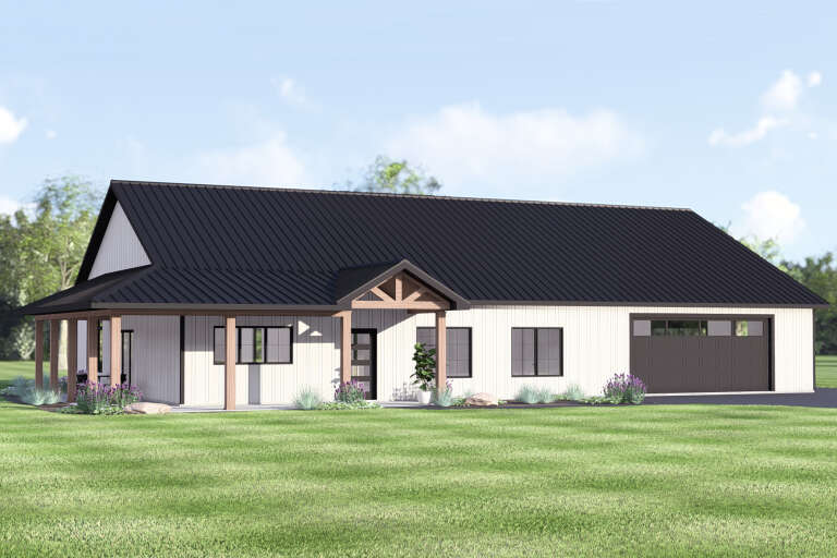House Plan House Plan #35149 Angled Front Elevation