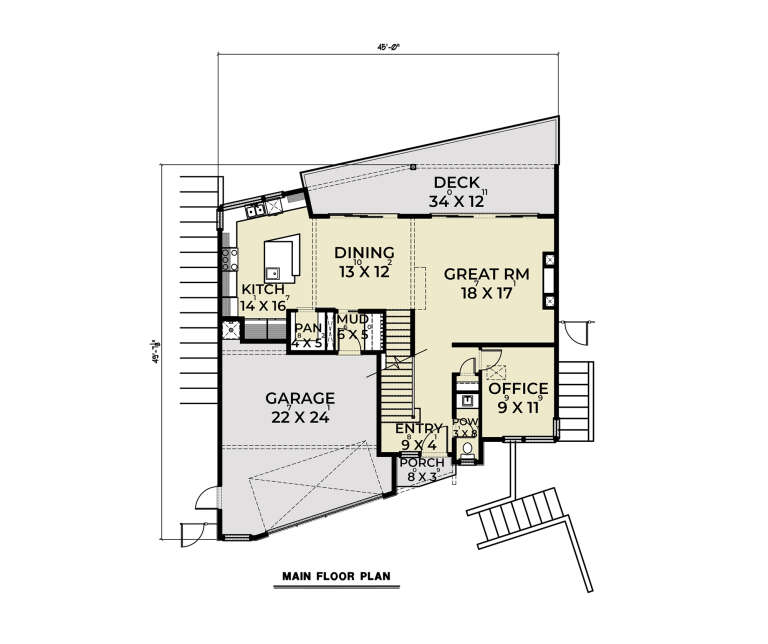 House Plan House Plan #35152 Drawing 1