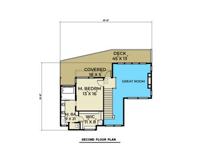 Second Floor for House Plan #2464-00225