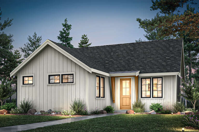 House Plan House Plan #35153 Angled Left Elevation