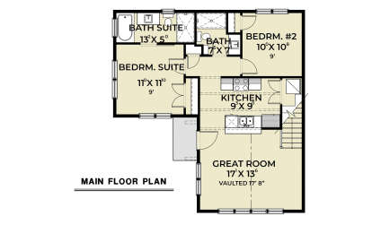 Main Floor  for House Plan #2464-00226