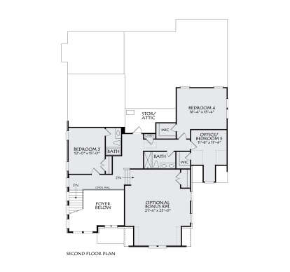 Second Floor for House Plan #196-00013