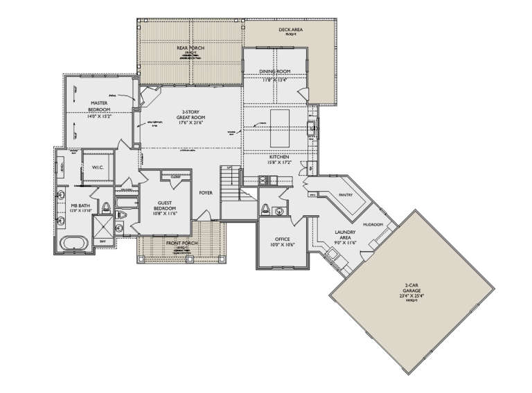 House Plan House Plan #35158 Drawing 1