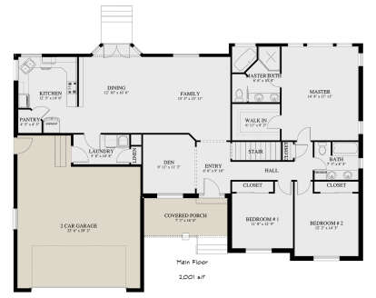Main Floor  for House Plan #2802-00489