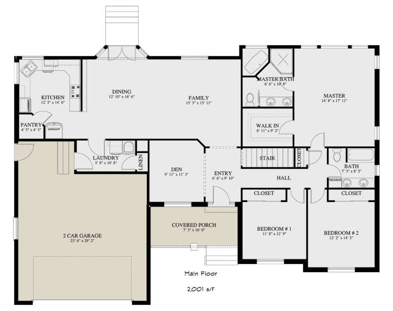 House Plan House Plan #35160 Drawing 1
