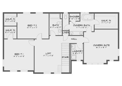 Second Floor for House Plan #2802-00492