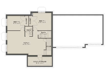 Basement  for House Plan #2802-00492
