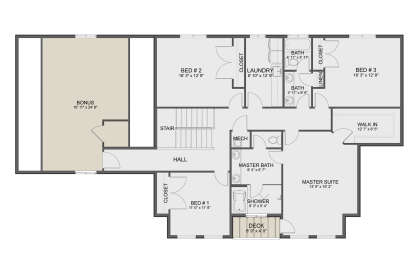 Second Floor for House Plan #2802-00493