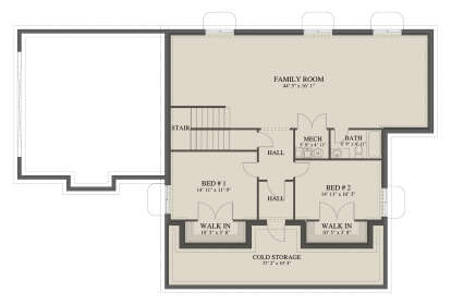 Basement  for House Plan #2802-00493