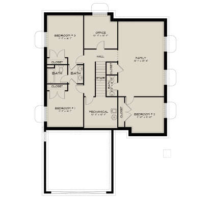 Basement for House Plan #2802-00495
