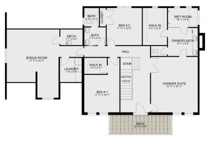 Second Floor for House Plan #2802-00496