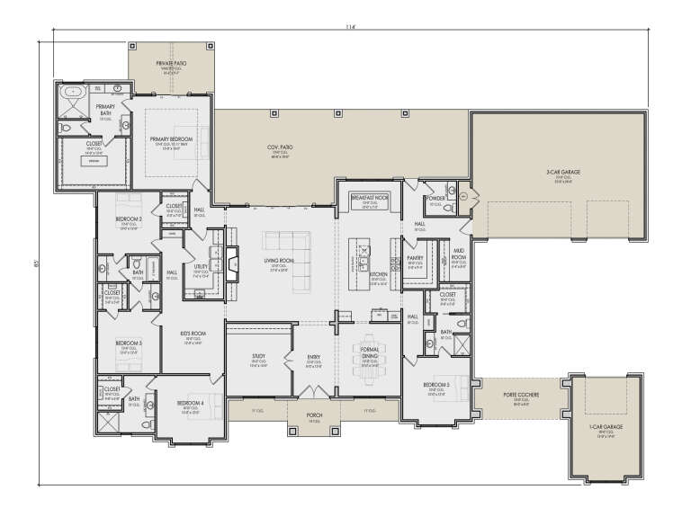 House Plan House Plan #35169 Drawing 1