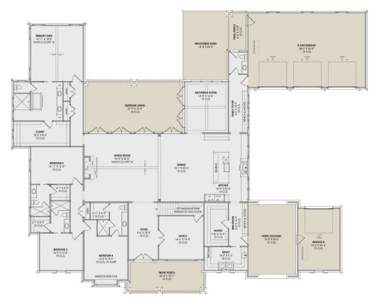 House Plan House Plan #35170 Drawing 1