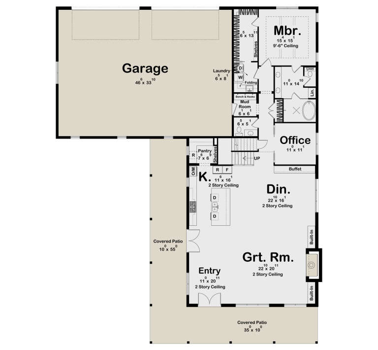House Plan House Plan #35174 Drawing 1