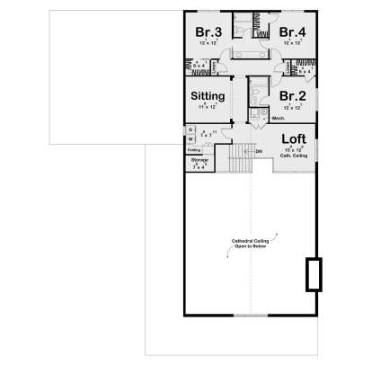 Second Floor for House Plan #963-01252