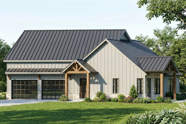 House Plan House Plan #35178 Angled Front Elevation