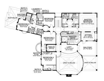 Floorplan 2 for House Plan #168-00090