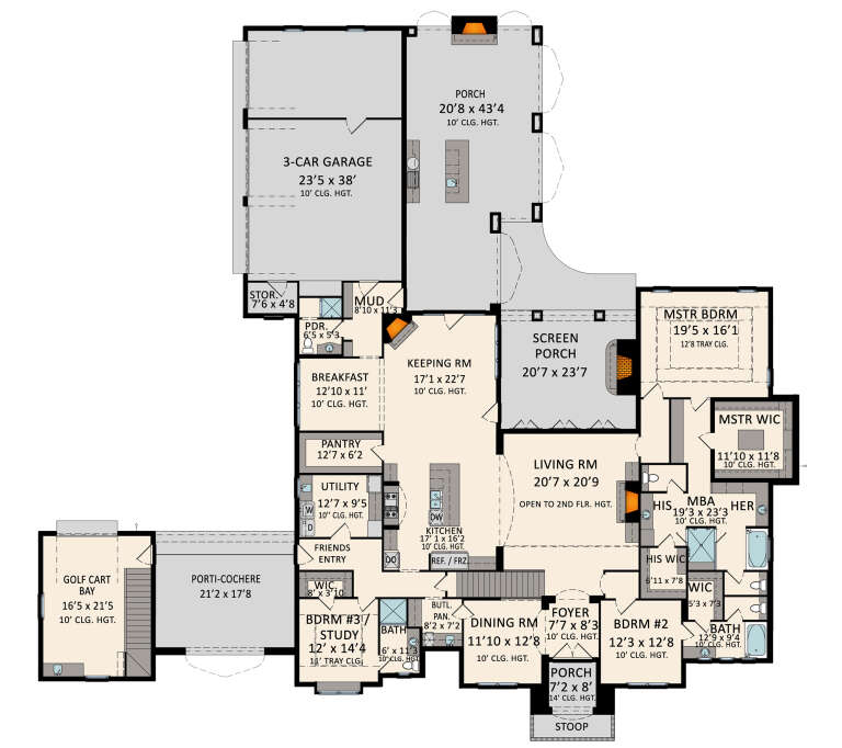 House Plan House Plan #35183 Drawing 1