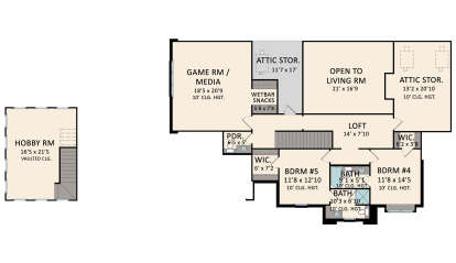 Second Floor for House Plan #5995-00052