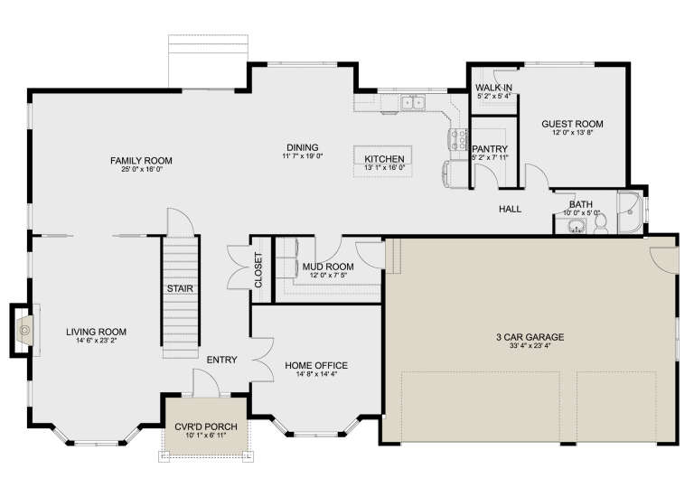House Plan House Plan #35184 Drawing 1
