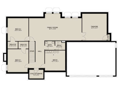 Basement  for House Plan #2802-00497