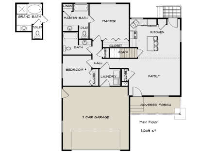 Main Floor  for House Plan #2802-00498