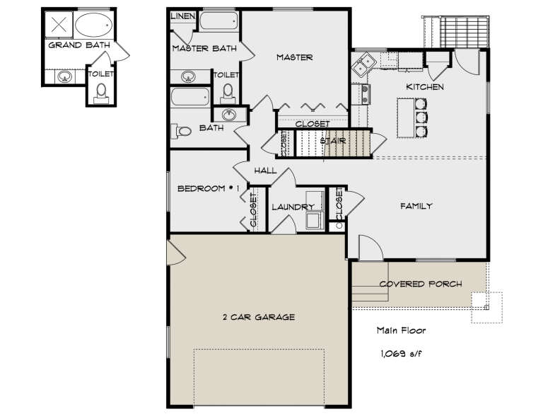 House Plan House Plan #35185 Drawing 1