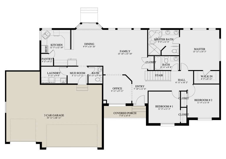 House Plan House Plan #35186 Drawing 1