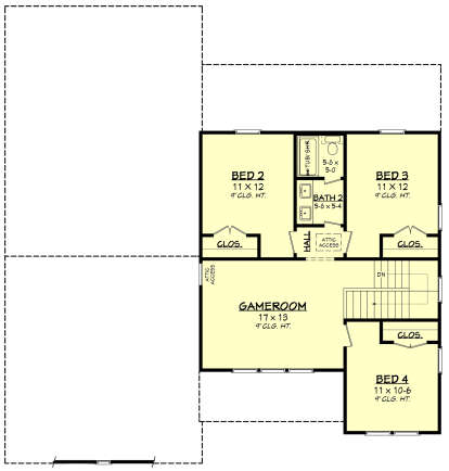 Second Floor for House Plan #041-00424