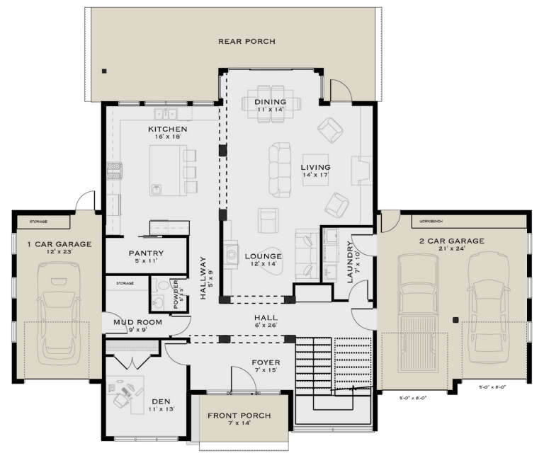 House Plan House Plan #35196 Drawing 1