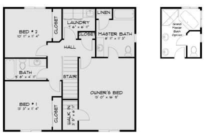 Second Floor for House Plan #2802-00502