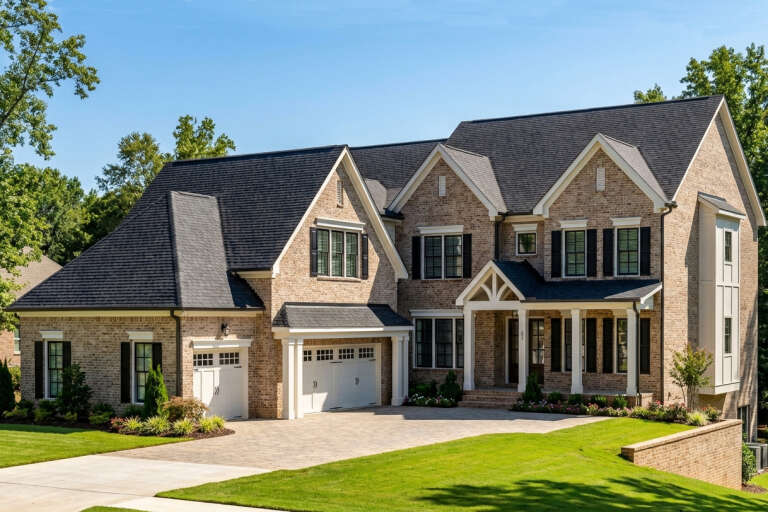 House Plan House Plan #35199 Angled Front Elevation 