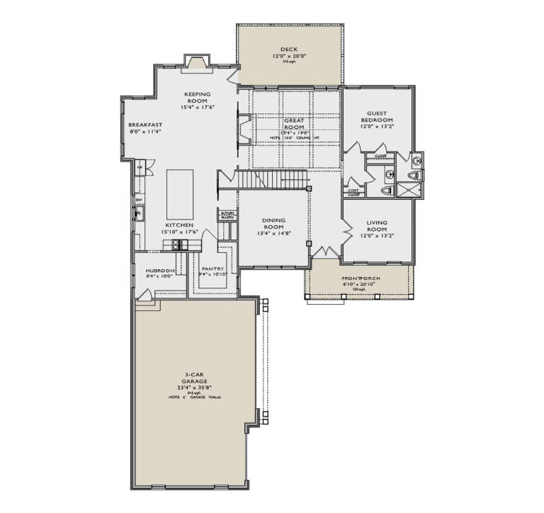 House Plan House Plan #35199 Drawing 1
