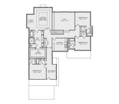 Second Floor for House Plan #957-00143
